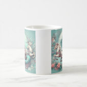 In Christmas teal carol Kaffeetasse (Mittel)