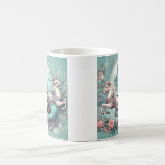 In Christmas teal carol Kaffeetasse (Mittel)