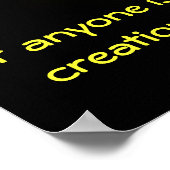 In Christus bist du eine neue Schöpfung Poster (Ecke)