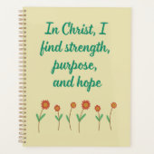 In Christus finde ich Stärke Christlich Planer (Vorderseite)