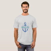 in Christus verankert T-Shirt (Vorne ganz)