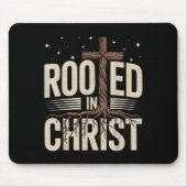 In Christus verwurzelt kreuzt Jesus Christlichen G Mousepad (Vorne)