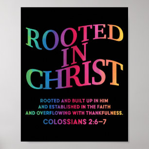 In Christus wurzelt König Christlich Jesus Kleinki Poster
