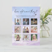 In Cloud 9 wie alt waren sie Foto Game Card Einladung (Stehend Vorderseite)