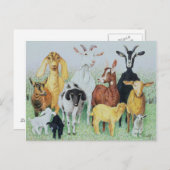 In Cloud Postkarte (Vorne/Hinten)