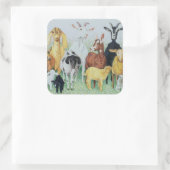 In Cloud Quadratischer Aufkleber (Tasche)