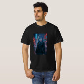 „In Code geboren. Für die Erde gestaltet.“ T-Shirt (Vorne ganz)