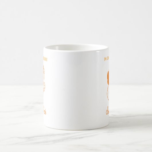 "In Coffee We Trust" - ein Minimalistisches Kaffeetasse (Mittel)