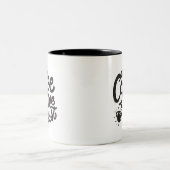In Coffee We Trust, Zweifarbiges Kaffeetasse (Mittel)