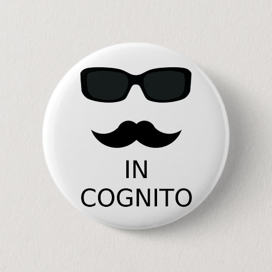 In Cognito Button (Vorderseite)