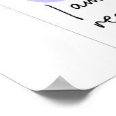 In control to reach my goals Wall art Poster (Ecke)