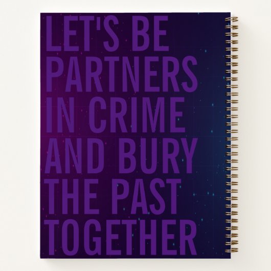 In Crime Spiral Notebook Notizblock (Rückseite)