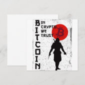 In Crypto vertrauen wir Bitcoin Samurai (Vorne/Hinten)