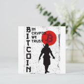 In Crypto vertrauen wir Bitcoin Samurai (Stehend Vorderseite)