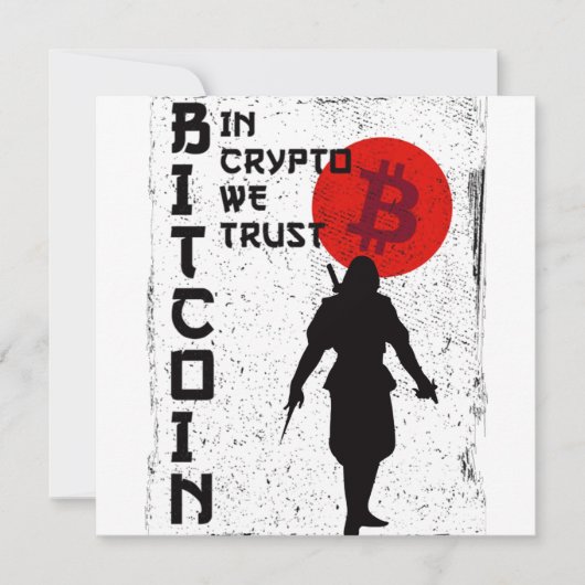 In Crypto vertrauen wir Bitcoin Samurai (Vorderseite)