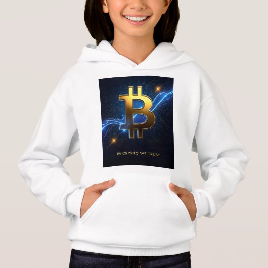In Crypto We Trust Kinder Bitcoin Hoodie (Vorderseite)