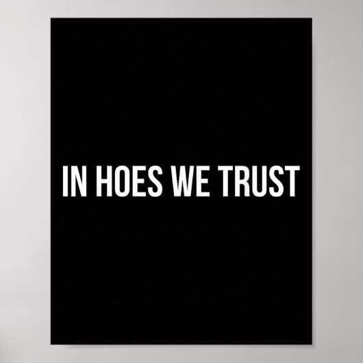 In Cute Ss Cute Sss We Trust Funny Quote Poster (Vorne)