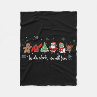 In Da Clerb sind wir alle Fam lustiger Weihnachts- Fleecedecke