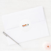 In Da Clerb We All Fam Funny Christmas Thanksgivin Runder Aufkleber (Umschlag)