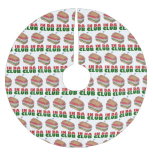 In Da Club Funny Feinschmecker Türkischer Club Del Polyester Weihnachtsbaumdecke