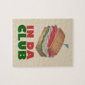 In Da Club Turkey Club Sandwich Funny Feinschmecke Puzzle (Horizontal)