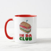 In Da Club Turkey Sandwich Shop Funny Feinschmecke Tasse (Links)