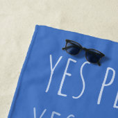 In das Blau (anpassbar) Strandtuch (Beispiel)