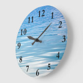 In das Blau Große Wanduhr (Winkel)