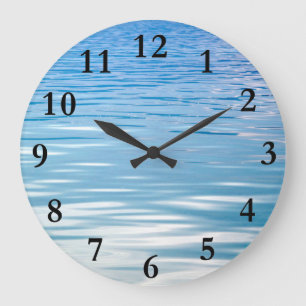 In das Blau Große Wanduhr