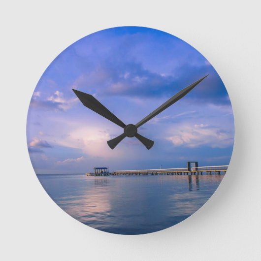 In das Blau Runde Wanduhr (Vorderseite)