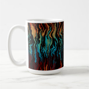 In das Feuer schauen abstrakt Kaffeetasse