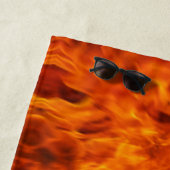 In das Feuer Strandtuch (Beispiel)