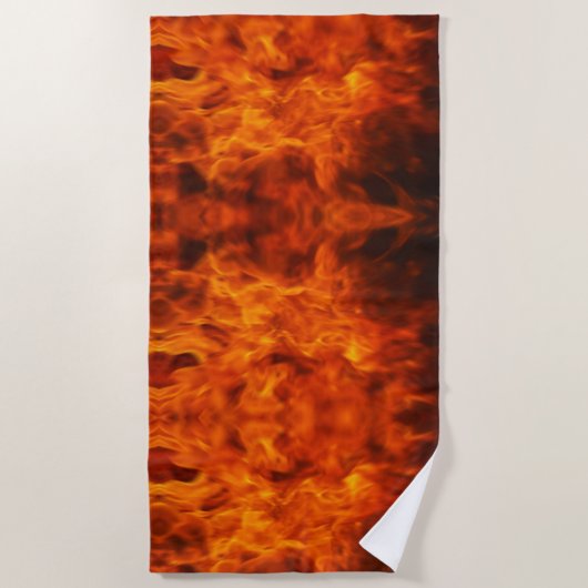 In das Feuer Strandtuch (Vorderseite)