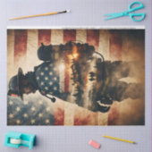 In das Feuergeflecht von Zentral-Entkopplung Seidenpapier (Basteln)