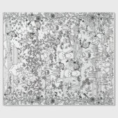 In das Holz-Waldtierischebereite, Verpackung zu Geschenkpapier (Flach)