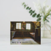 In das Land überführt | Funny Change of Address Ankündigungspostkarte (Stehend Vorderseite)