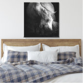 In das Licht - Dartmoor Pony, schöne Kunst Leinwanddruck (Insitu (Schlafzimmer))