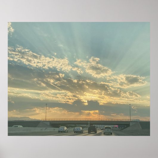 In das Licht fahren Poster (Vorne)