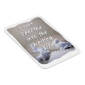 In das Motto "Autor-Prozess für den Lebenslauf Magnet (Rechte Seite)