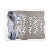 In das Motto "Autor-Prozess für den Lebenslauf Magnet (Horizontal)