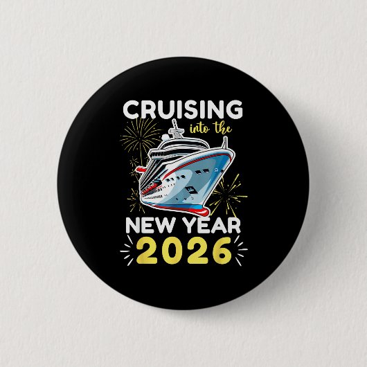 In das neue Jahr 2026 cruisen Button (Vorderseite)
