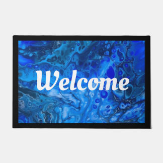 "In das tiefe Blau" Fußmatte