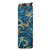 In das tiefe Blau Thermosbecher (Nach links gedreht)