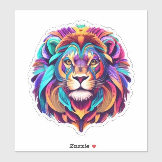 In das "Wild Lion"-Stickerpack Aufkleber (Blatt)