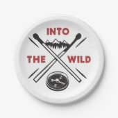 In das Wilde Abenteuer Wilderness Überleben Pappteller (Vorderseite)