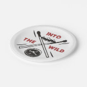 In das Wilde Abenteuer Wilderness Überleben Pappteller (Schrägansicht)