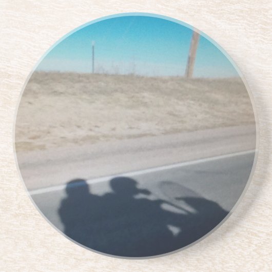 In das wilde Blau Sandstein Untersetzer (Vorne)