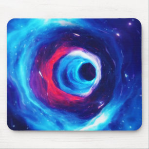 "In das Wurmloch" Weltraum-Mauspad Mousepad