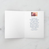 In Deepest Beileid Garden Blume Rose Karte (Innenseite)