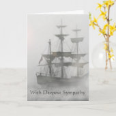 In Deepest Beileid Seefahrt Karte (Gelbe Blume)